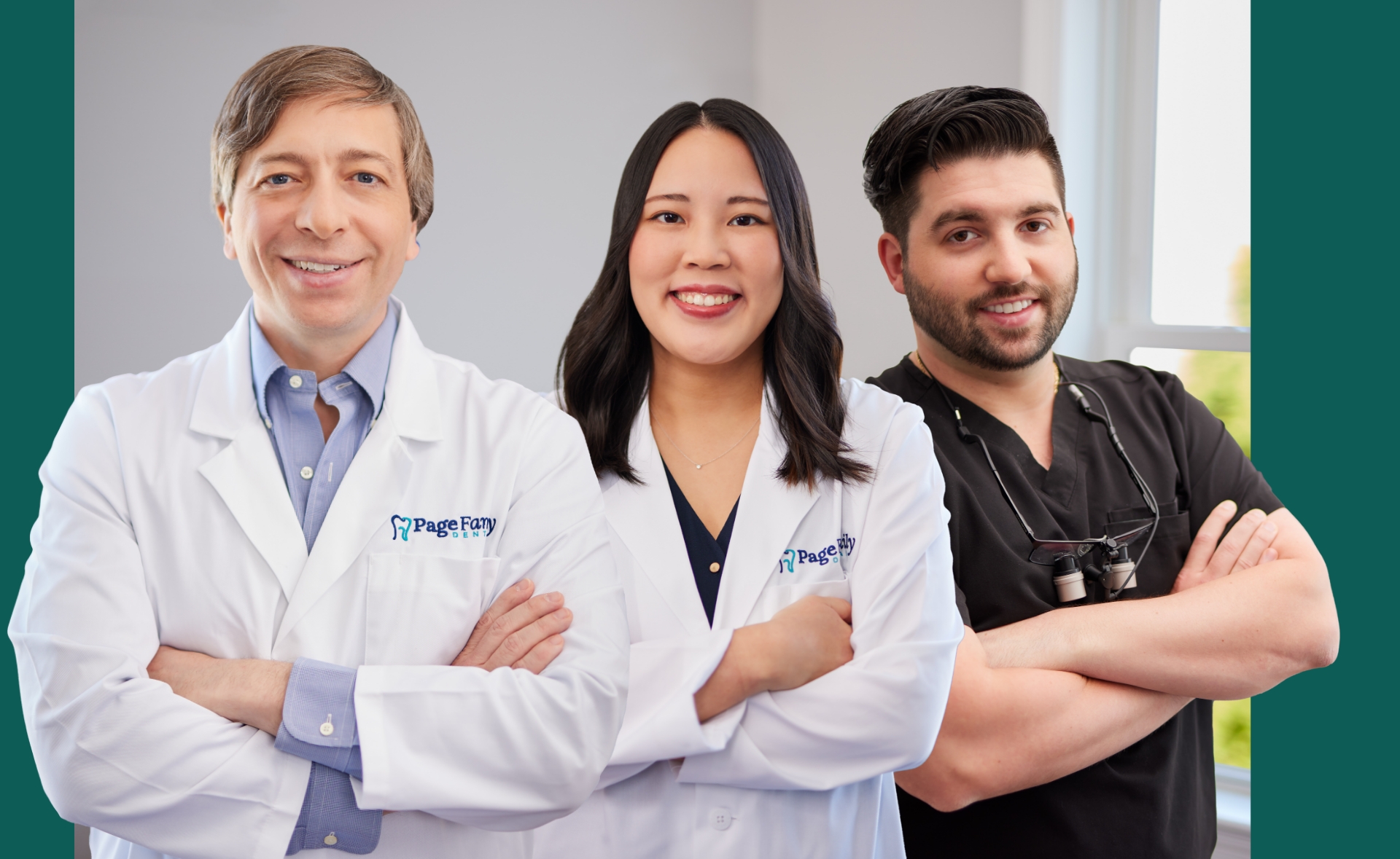 smiling team of dentists